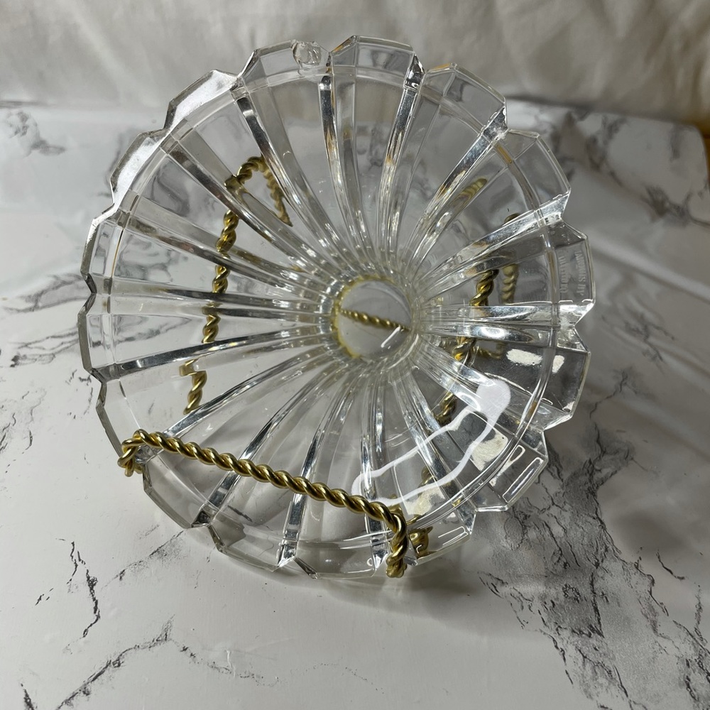 Hand Blown Glass Art Clear Sculpture Decorative